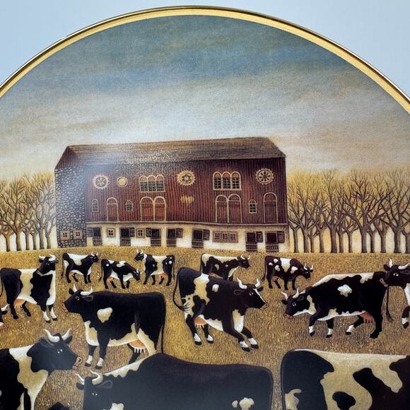 Spring Pasture Ltd Edition Plate Herrero American Folk Art Coll. Franklin Mint - Picture 3 of 7
